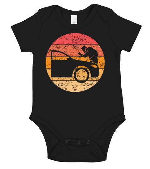 Vehicle Painter Profession Training Retro Gift Short Sleeve Baby One-Piece