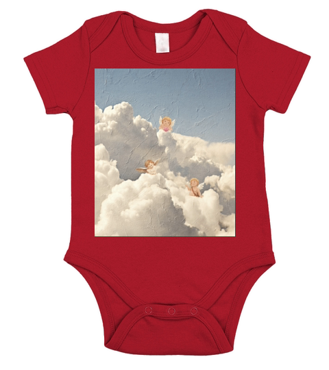 Vintage Cloud Aesthetic Dreamcore Angelcore Angel Short Sleeve Baby One-Piece