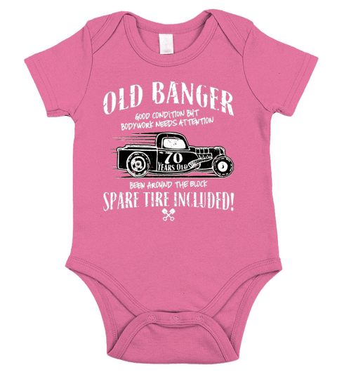 Vintage Old Banger 70th birthday shirt Gift T-Shirt Short Sleeve Baby One-Piece