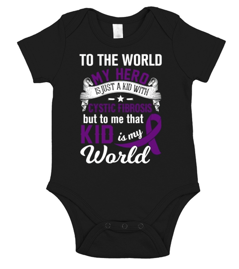 World1  Cystic Fibrosis Short Sleeve Baby One-Piece