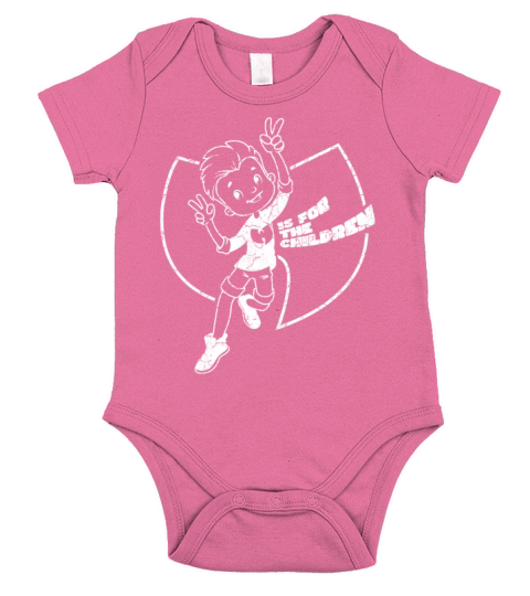 wutang is for the children v2 white Short Sleeve Baby One-Piece