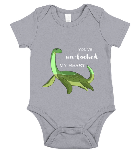 Youve Unloched My Heart - Romantic Loch Ness Short Sleeve Baby One-Piece