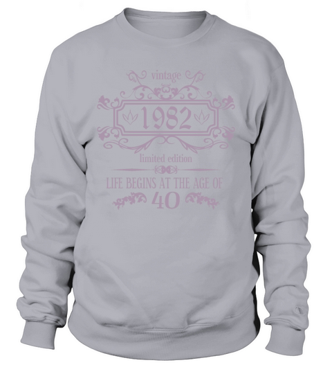 40th Birthday Gifts for Women Ladies Royal Vintage Sweatshirt Unisex