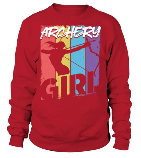 Archery Bow Archer Girl Vintage Sweatshirt Unisex