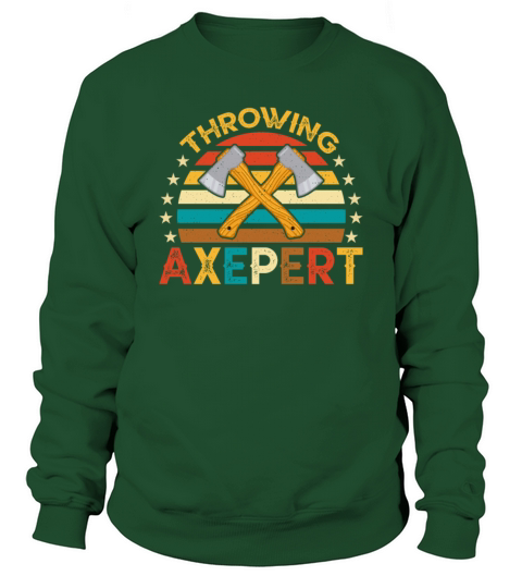 Ax Thrower - Vintage Style Crossed Axe Throwing Sweatshirt Unisex