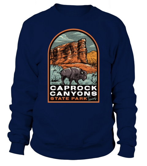 Caprock Canyons State Park Texas Vintage Sweatshirt Unisex