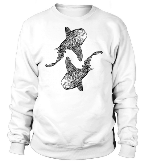 Elegant Vintage Leopard Sharks Sweatshirt Unisex
