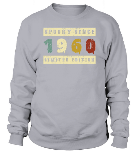 Halloween Spooky Since 1960 Retro Birth Year Sweatshirt Unisex