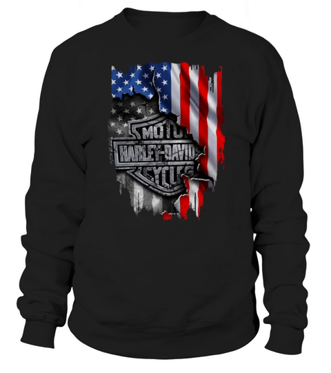 Harley-Davidson American Flag shirt Sweatshirt Unisex