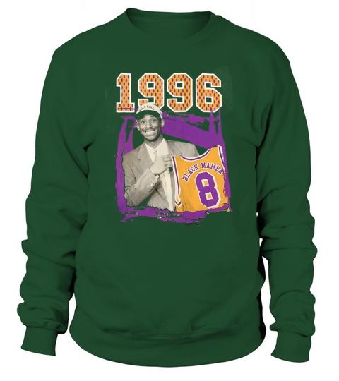 Kobe-Bryant 1996 Draft Day Black Mamba Number 8 Tribute T Shirt Sweatshirt Unisex