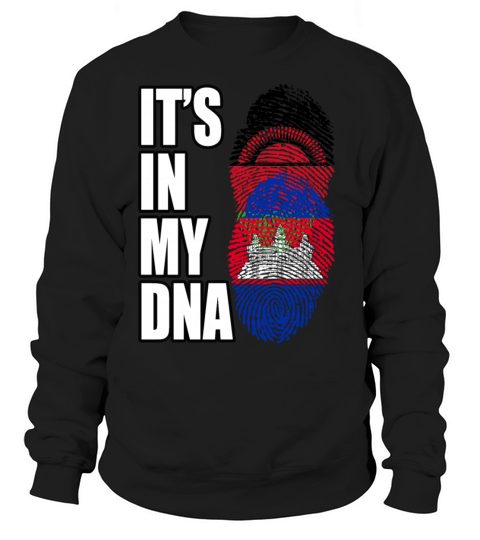 Malawian And Cambodian Mix Heritage DNA Flag Sweatshirt Unisex