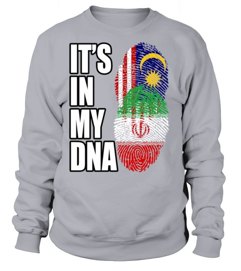 Malaysian And Iranian Mix Heritage DNA Flag Sweatshirt Unisex