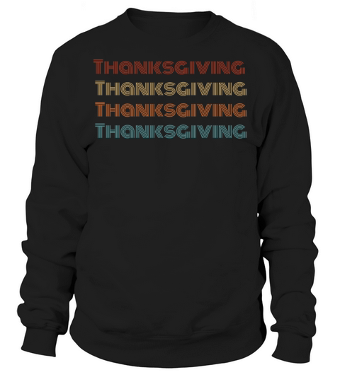 Retro Thanksgiving Sweatshirt Unisex