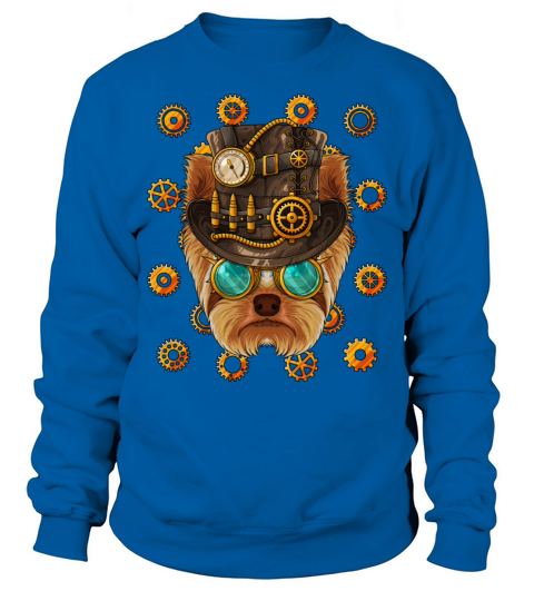 Steampunk Yorkshire Terrier Medieval Victorian Ste Sweatshirt Unisex