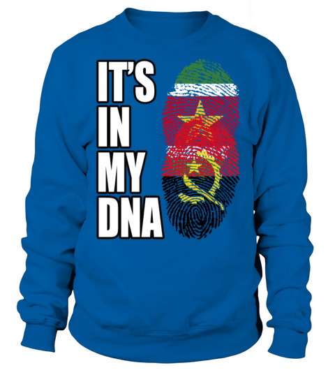 Surinamese And Angolan Vintage Heritage DNA Flag Sweatshirt Unisex