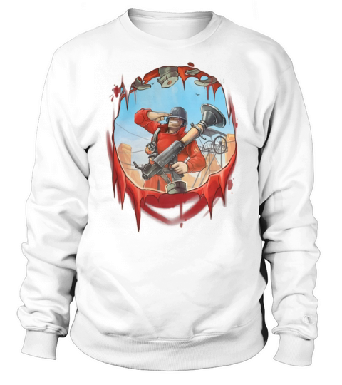 Team Fortress 2 "Red Bang Soldier Salute" t-shirt - TRS143 Sweatshirt Unisex