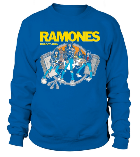 The Ramones Black Road To Run Sweatshirt Unisex