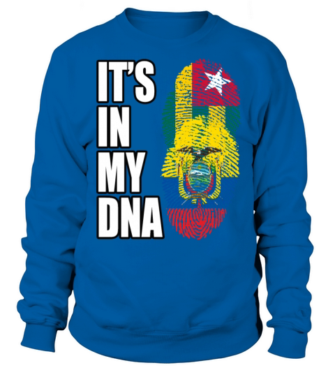 Togolese And Ecuadorian Mix Heritage DNA Flag Sweatshirt Unisex