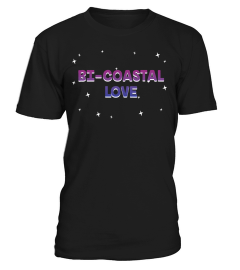 Bi Coastal Love Bisexual Couples Bi Pride Lovers T-Shirt Unisex