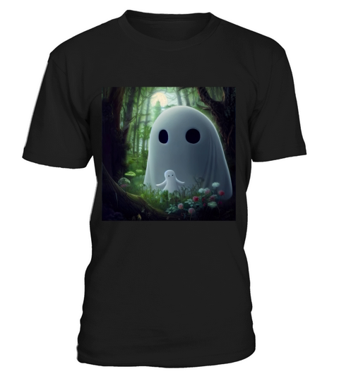Cute Ghost in Forest T-Shirt Unisex