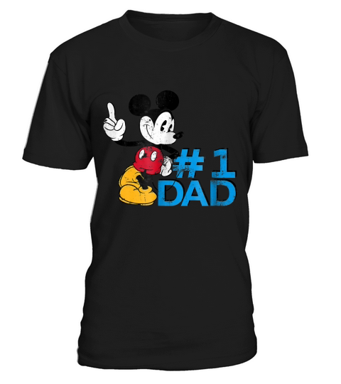 Disney Mickey Mouse Fathers Day 1 Dad T-shirt T-Shirt Unisex