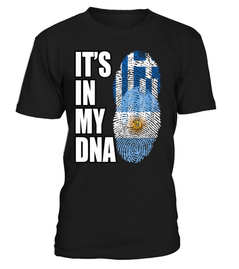 Greek And Argentinian Mix Heritage DNA Flag T-Shirt Unisex