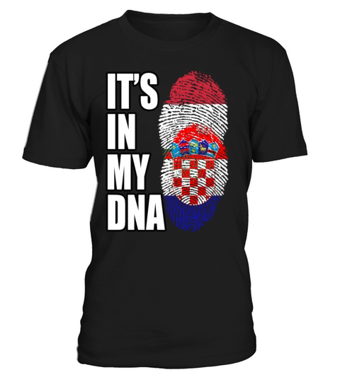Hungarian And Croatian Mix Heritage DNA Flag T-Shirt Unisex