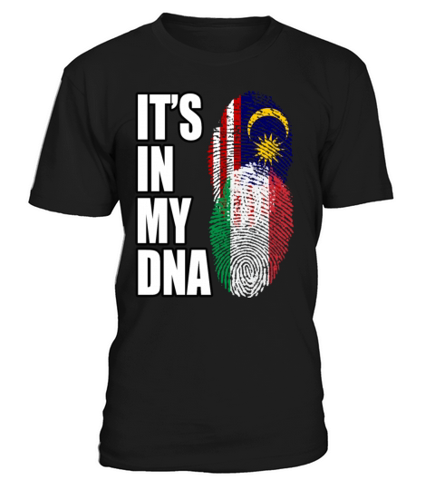 Malaysian And Italian Mix Heritage DNA Flag T-Shirt Unisex
