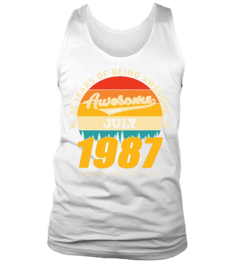 1987 Quarantine Edition July 35th birthday gift Tank Top Unisex