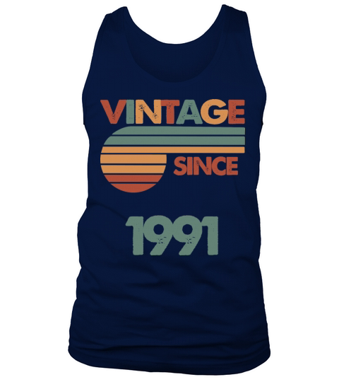 31th Vintage Birthday 1991 Tank Top Unisex