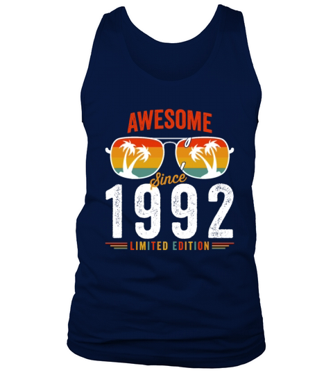 Awesome Since 1992 Birthday Retro Vintage 30 31 Ye Tank Top Unisex