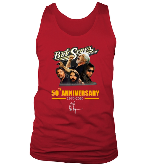 Bob Seger 50th Anniversary 1970-2020 Signature shirt Tank Top Unisex