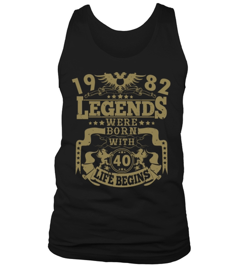 Born in 1982 Birthday Legend Tank Top Unisex