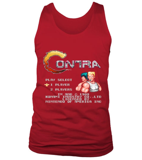 Contra (NES) Title Screen shirt Tank Top Unisex