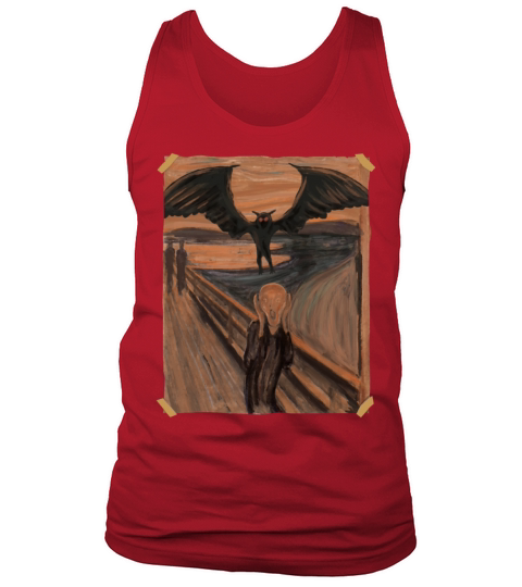 Famous Scream Mothman Moth Man Cryptid Halloween Tank Top Unisex
