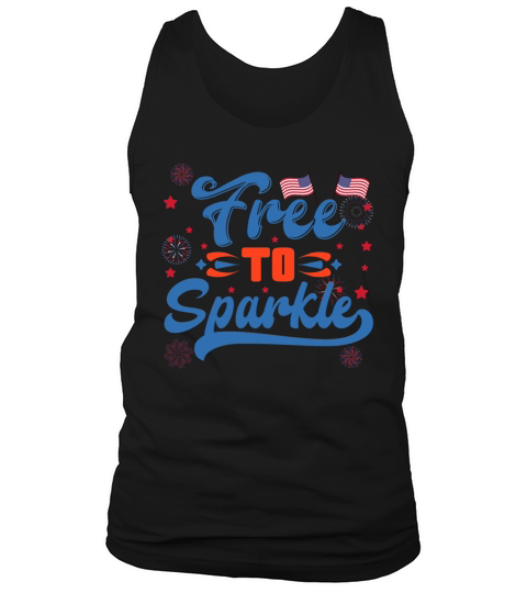Free to sparkle 4th july Tank Top Unisex