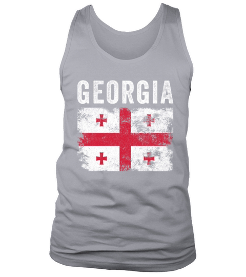 Georgia Flag Distressed - Georgian Flag Tank Top Unisex