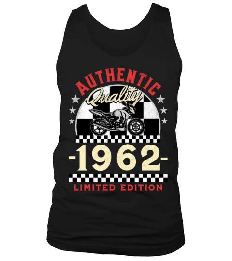 Happy 60th Birthday Biker 60 Years Old Vintage Tank Top Unisex
