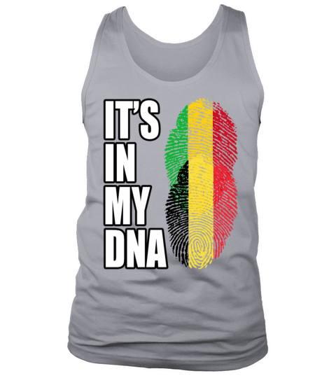 Malian And Belgian Mix Heritage DNA Flag Tank Top Unisex