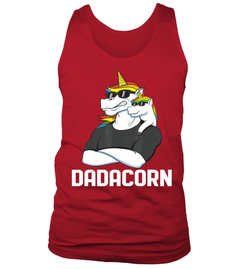 Mens Dadacorn Shirt- Fathers day Unicorn Dad Shirt Funny Unicorn T-Shirt Tank Top Unisex