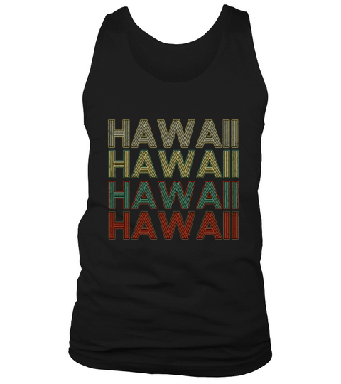 Retro America State Flag Vintage Hawaii Tank Top Unisex