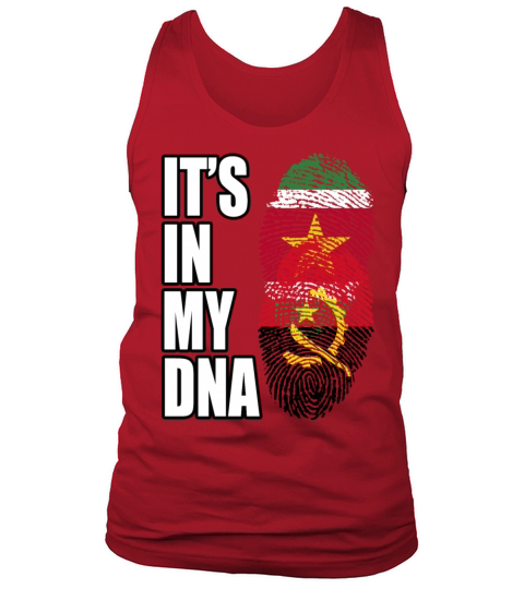 Surinamese And Angolan Vintage Heritage DNA Flag Tank Top Unisex