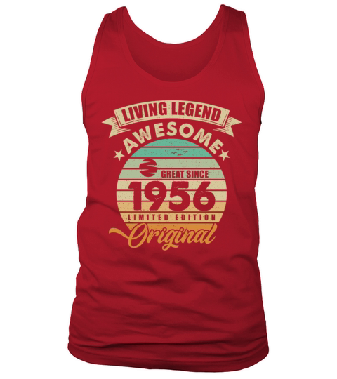 Vintaga 1956 Birthday Tank Top Unisex