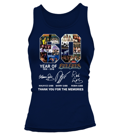 60 years of Bee Gees Maurice signature thank you for the memories Tank top Woman