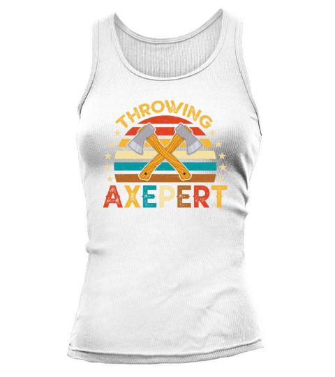 Ax Thrower - Vintage Style Crossed Axe Throwing Tank top Woman
