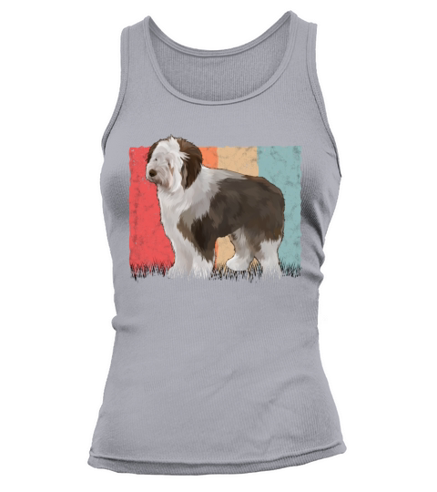 Bobtail Retro Old English Sheepdog Vintage Tank top Woman