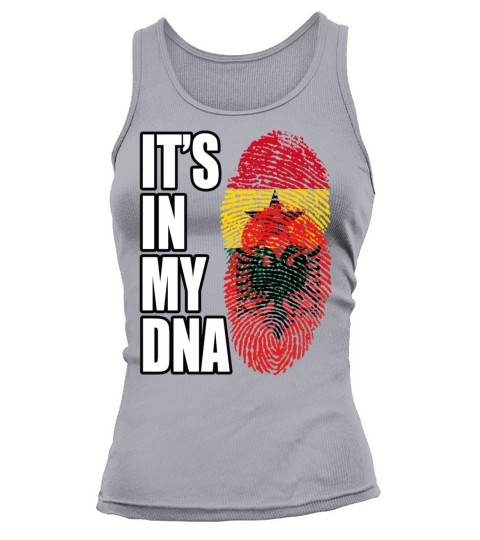 Ghanaian And Albanian Mix Heritage DNA Flag Tank top Woman