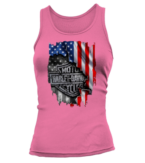 Harley-Davidson American Flag shirt Tank top Woman