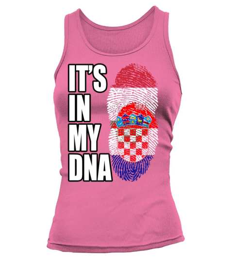 Hungarian And Croatian Mix Heritage DNA Flag Tank top Woman