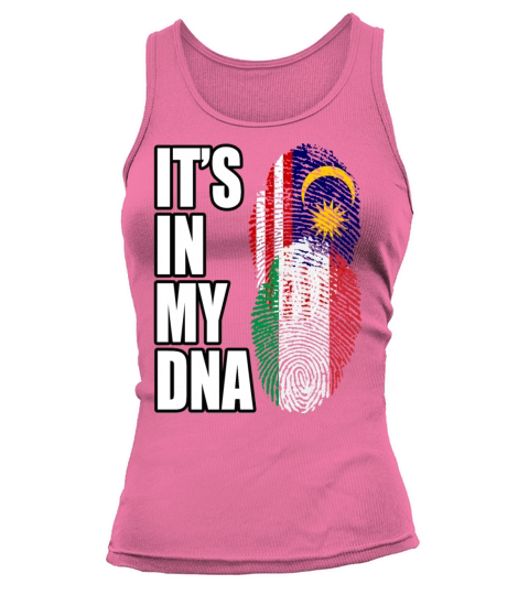 Malaysian And Italian Mix Heritage DNA Flag Tank top Woman